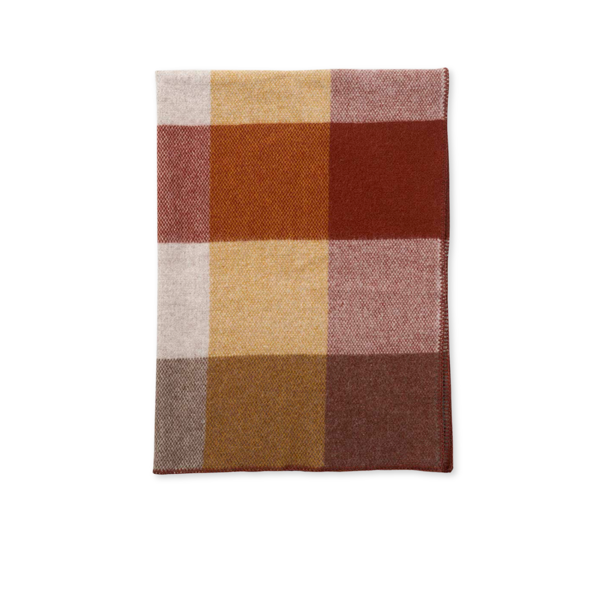 klippan block plaid  i rust