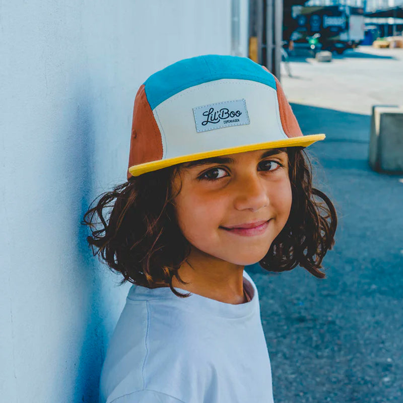 Kasket - Block Teal 5 Panel