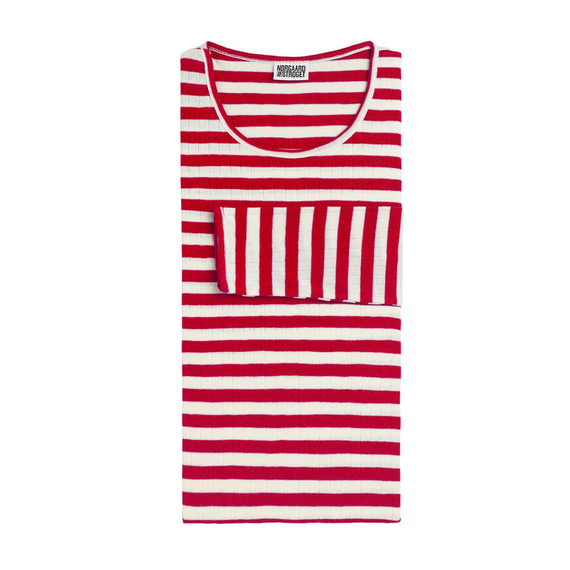 101 t-shirt broadway – red/ecru