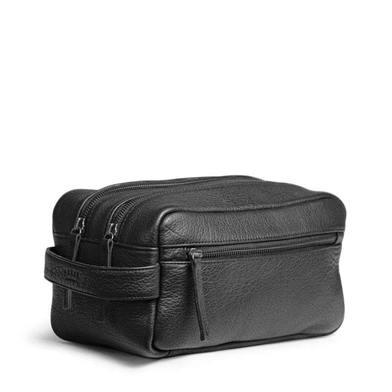 Toiletry bag 2 compartments - black