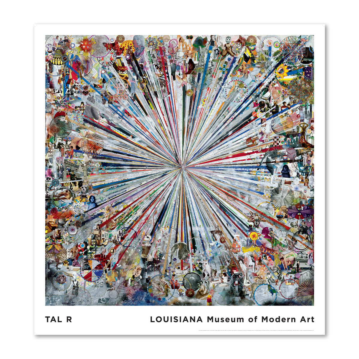 Tal R – Adieu Interesting - silver (2005-2008) - Louisiana poster