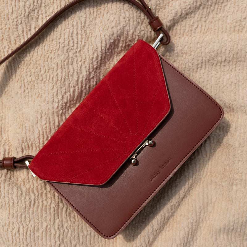 Shoulder bag small - poppy red