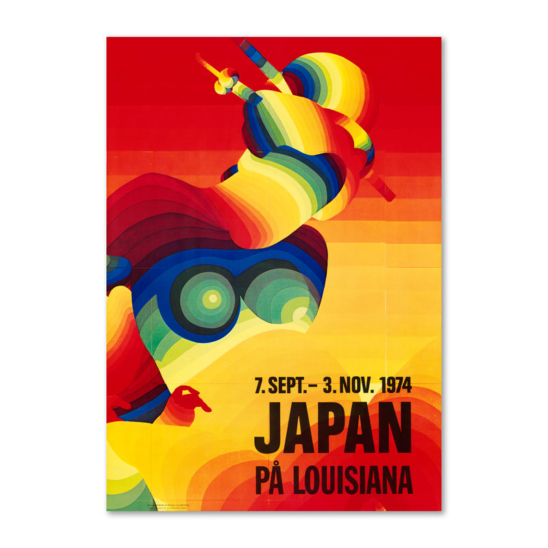 Plakat Japan på Louisiana - - Rainbow Hokusai - Louisiana plakat – Louisiana Design Butik