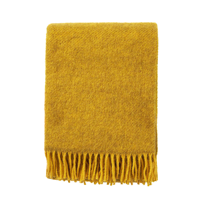 Wool plaid – Gotland yellow