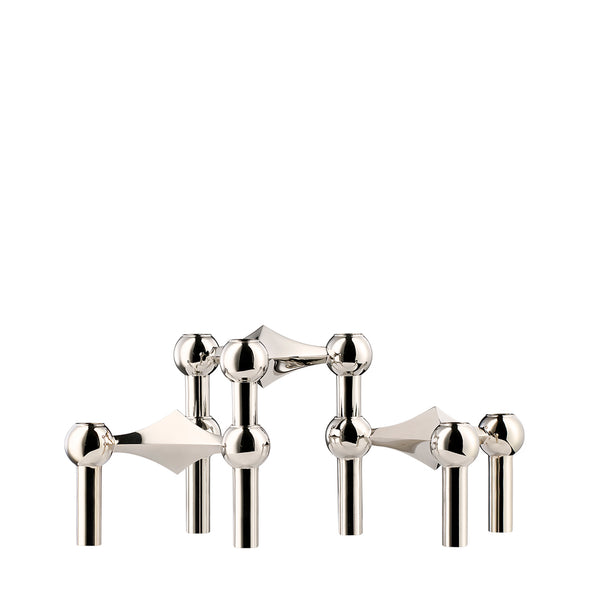 candle holder 3pack - chrome