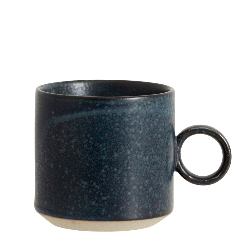 Grainy coffee cup - dark blue