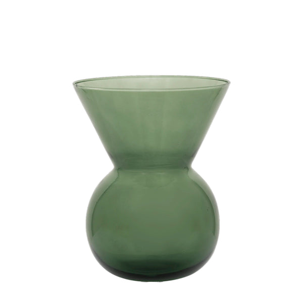 Glass vase – green