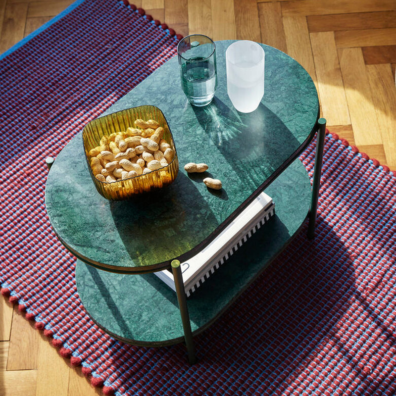 Kawa floor runner - burgundy/blue