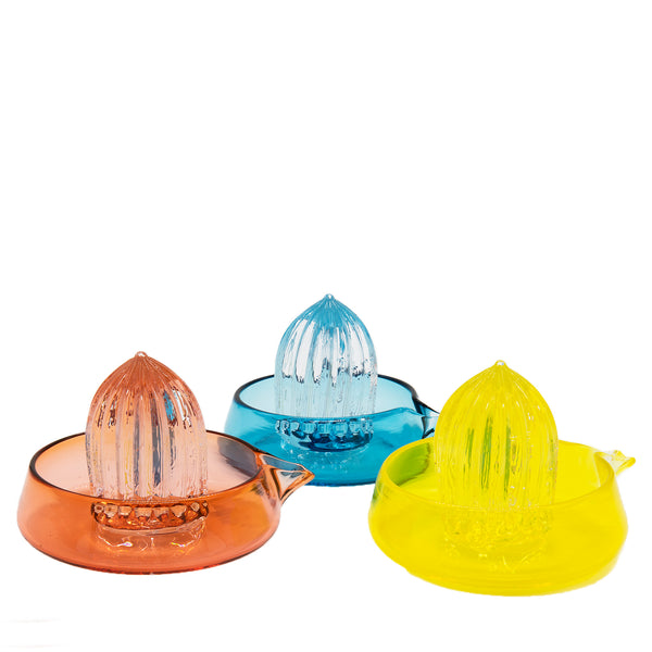 Citrus squeezers in glass - several colors