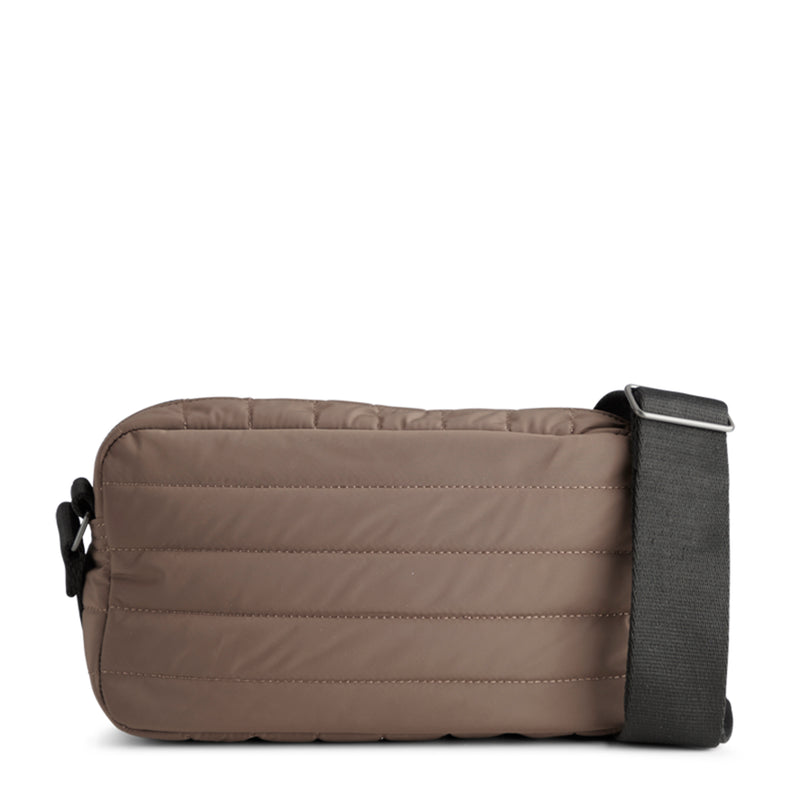 Dagmar crossbody puffer bag – brown