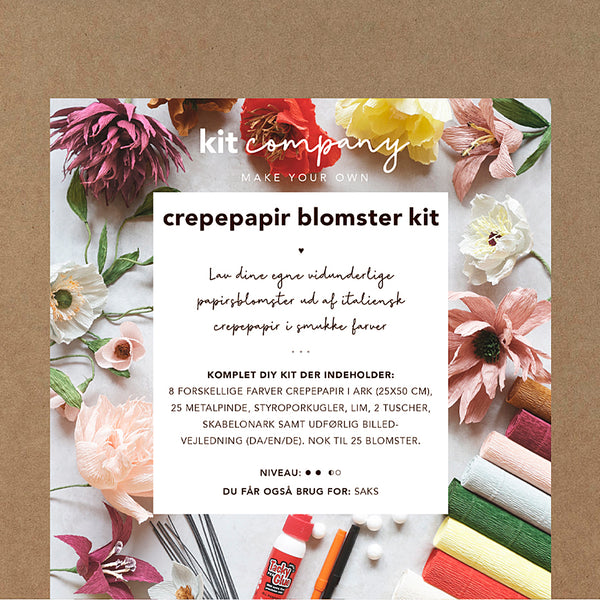 DIY crepe paper flowers kit