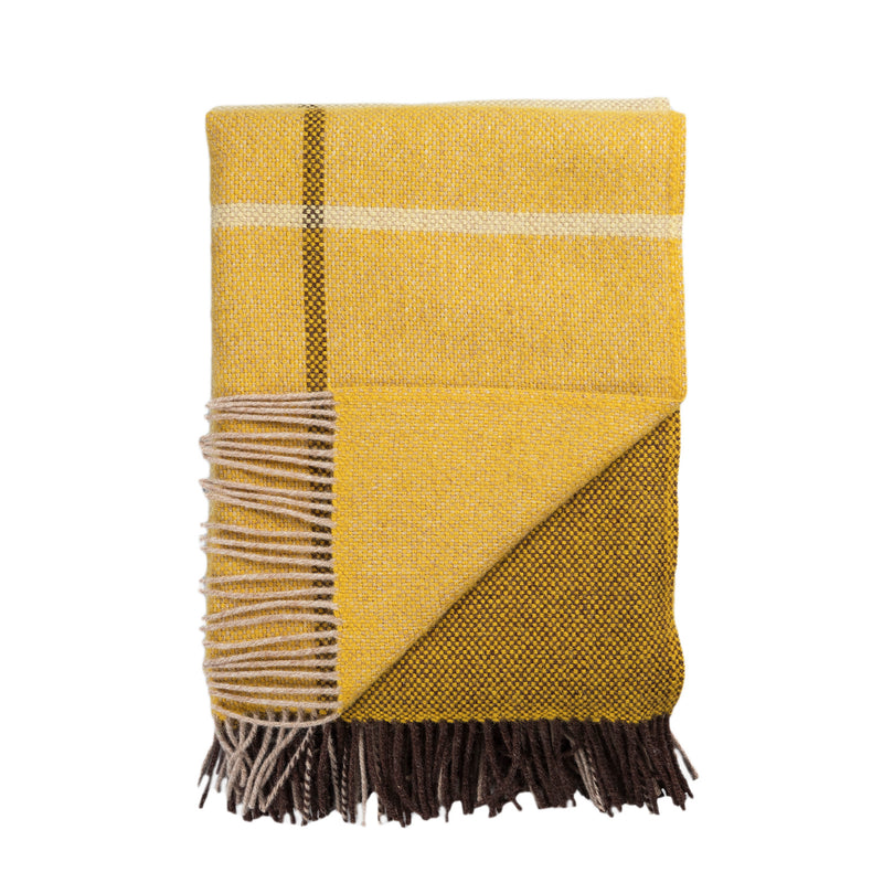 Wool plaid Filos – yellow