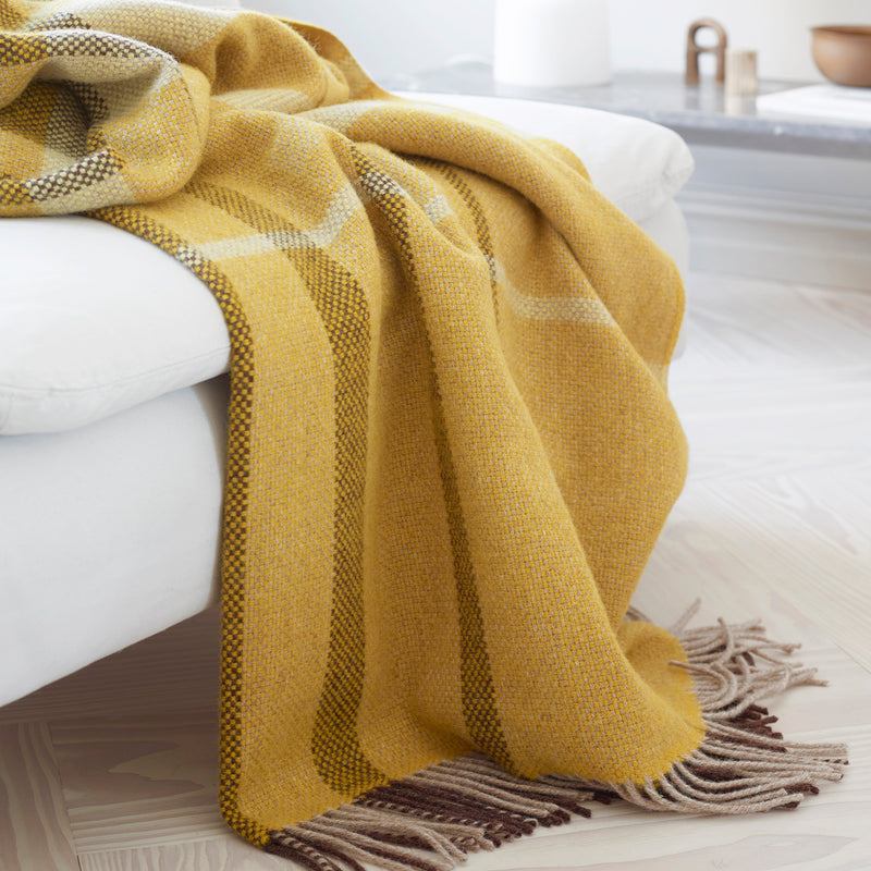 Wool plaid Filos – yellow