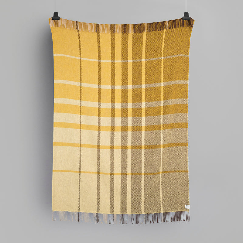 Wool plaid Filos – yellow