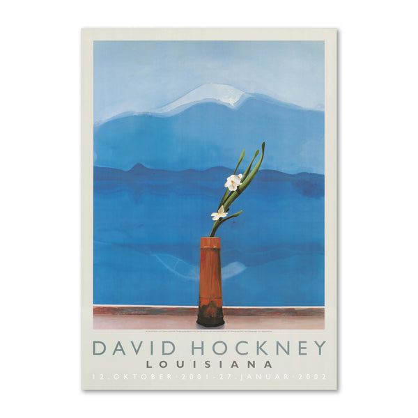David Hockney – Mt. Fuji and flowers (1972)