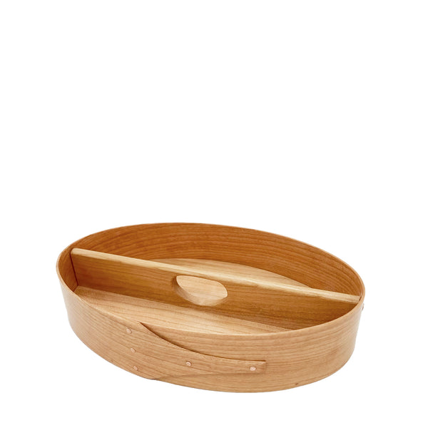 Rikke Falkow tray – Shaker oval in cherry wood