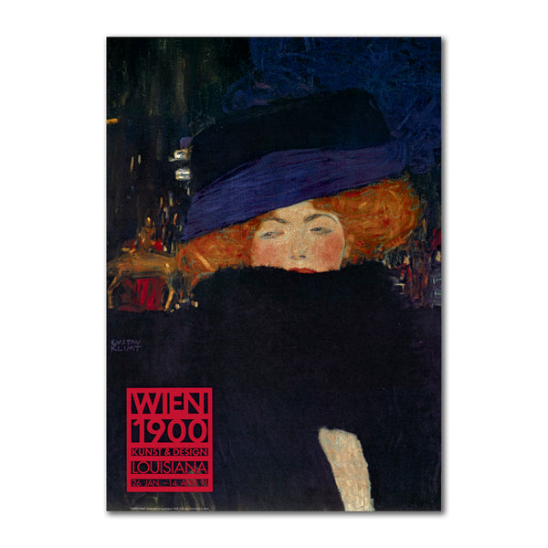 Gustav Klimt – Dame med hat og fjerboa (1909)