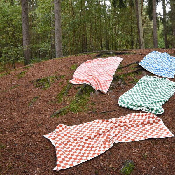 Towel Check – pine green