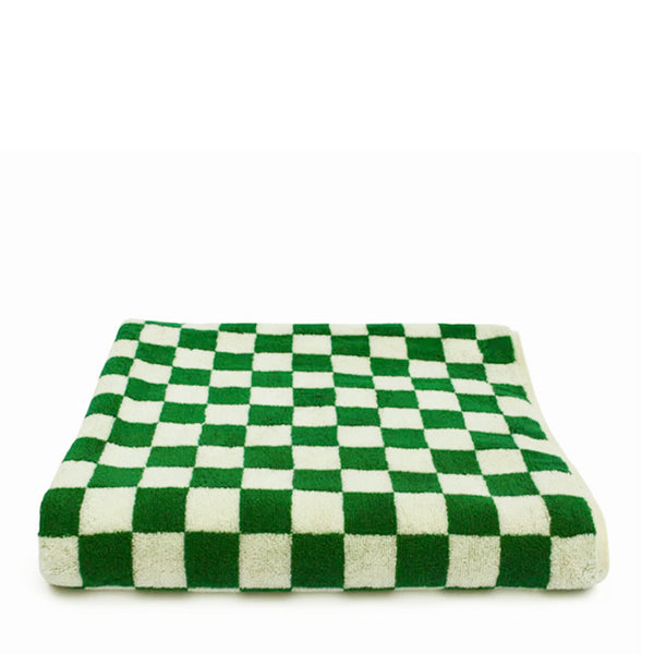 Towel Check – pine green