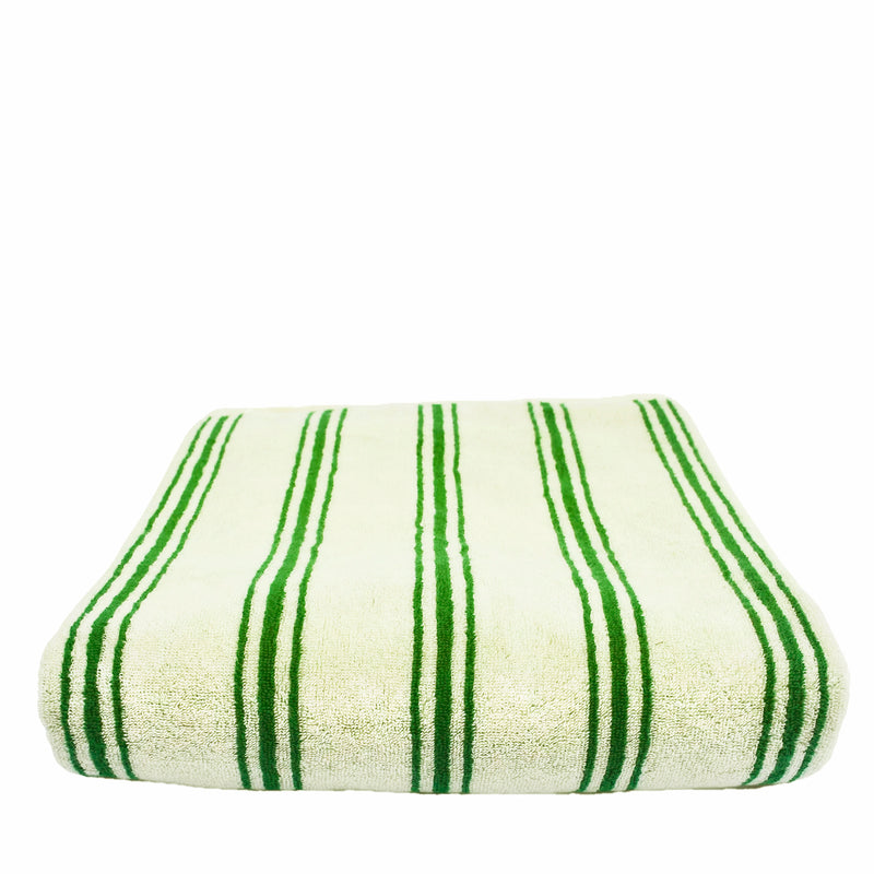 Towel Vertical Stripe – pine green