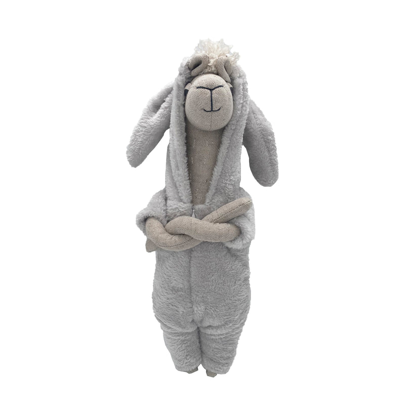 Llama dressed as a rabbit