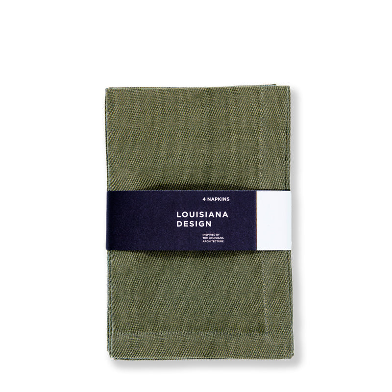Louisiana cloth napkins 4 pcs - green