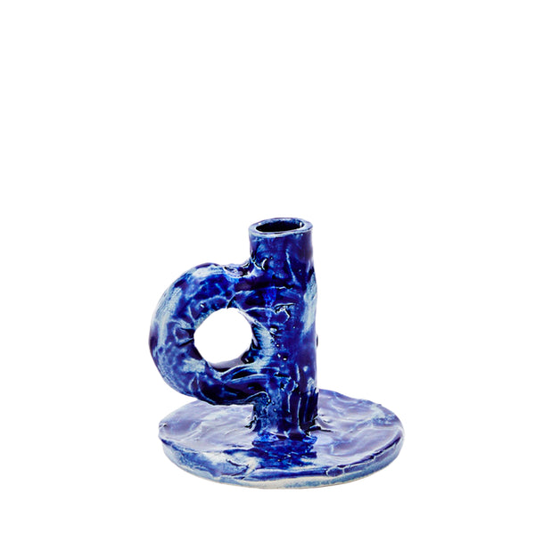 Studio candle holder – blue