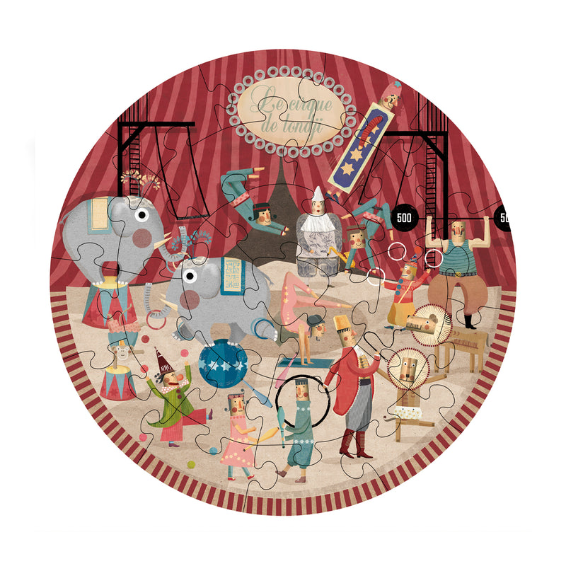 Round puzzle - circus