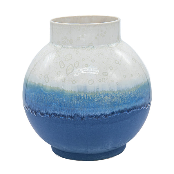 Rund vase stor – blå