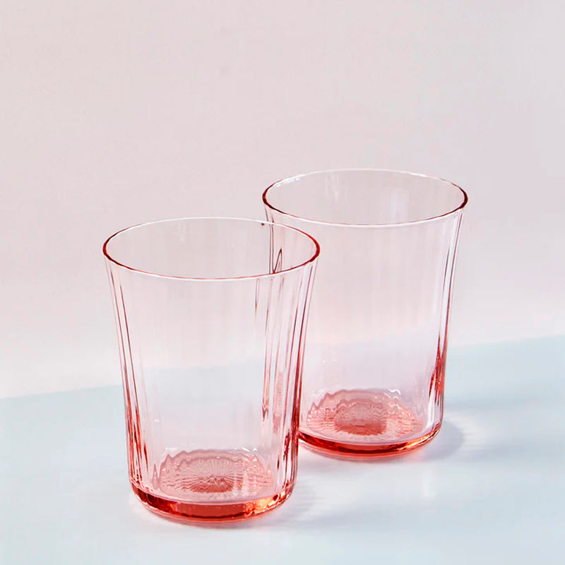 Glass Fan 2 pcs – pink
