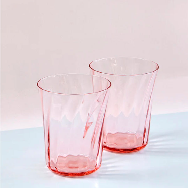Glass Swirl 2 pcs – pink