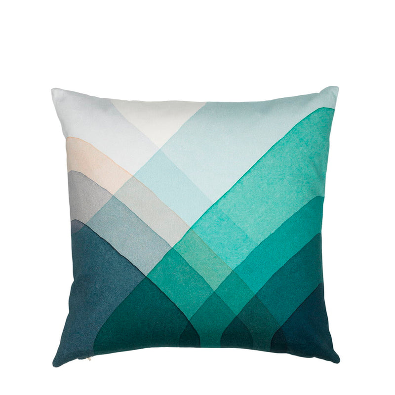 Herringbone cushion – Blue