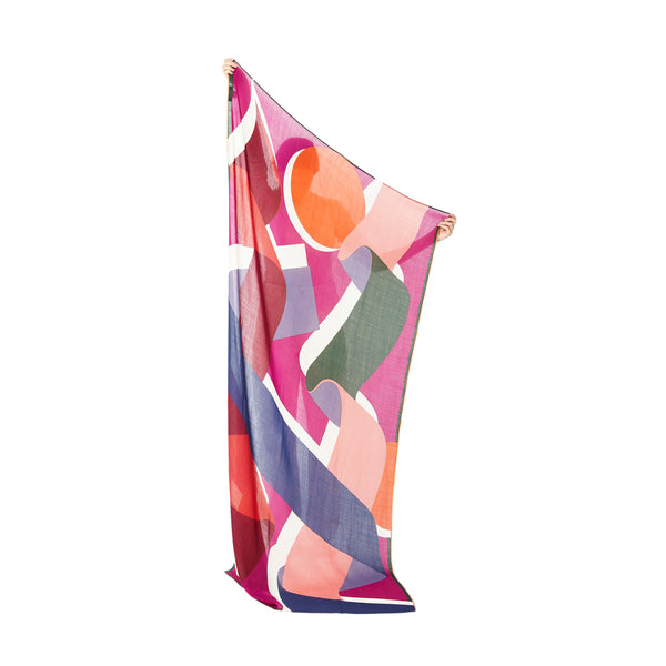 Wool scarf – Ruban violet