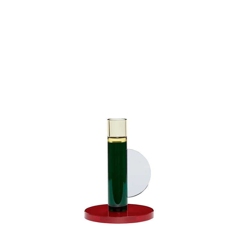 Crystal candlestick - Green