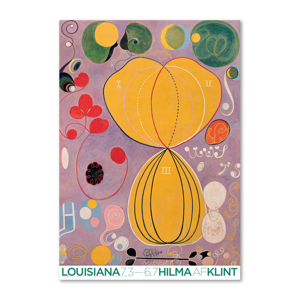 Monet salami Videnskab Hilma af Klint - De tio største, nr. 7, Mannaåldern (Stor) - Louisiana  Plakat – Louisiana Design Butik