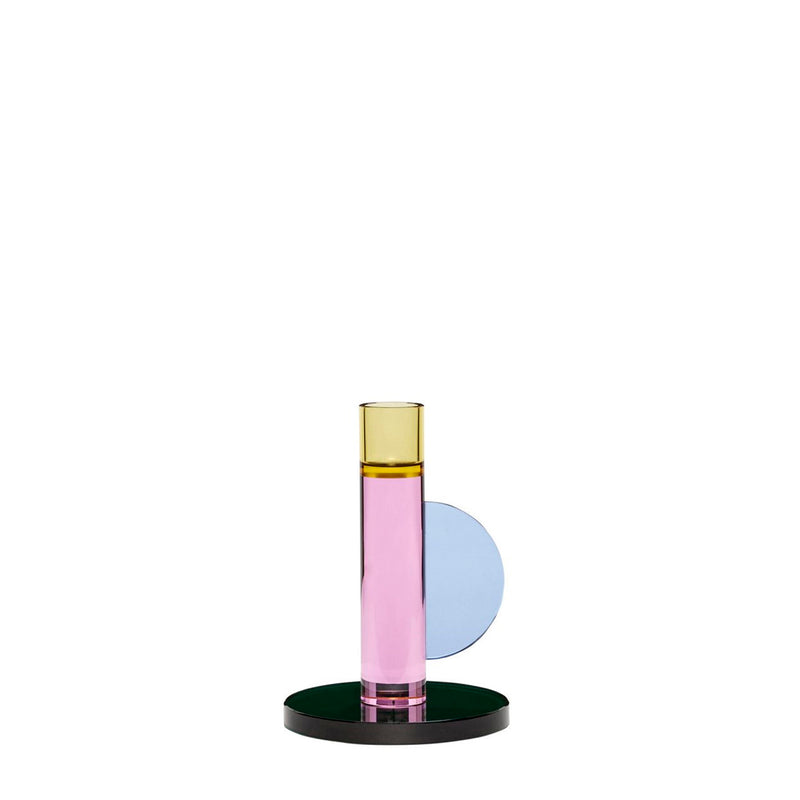 Crystal candlestick - Pink