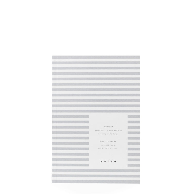 Notebook - VITA small striped blue-grey