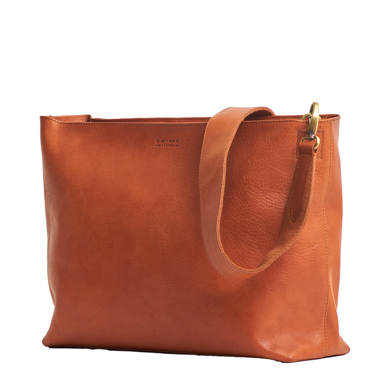Olivia large shoulder bag – cognac