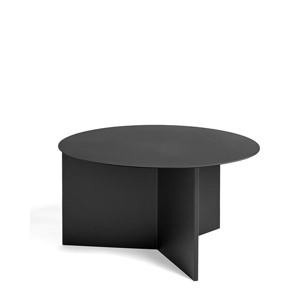 Slit table - Black lacquered oak