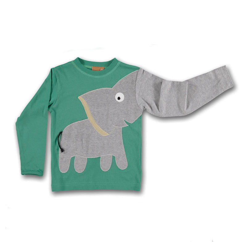 Elephant blouse - green