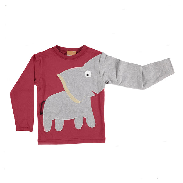 Elephant blouse - rust red