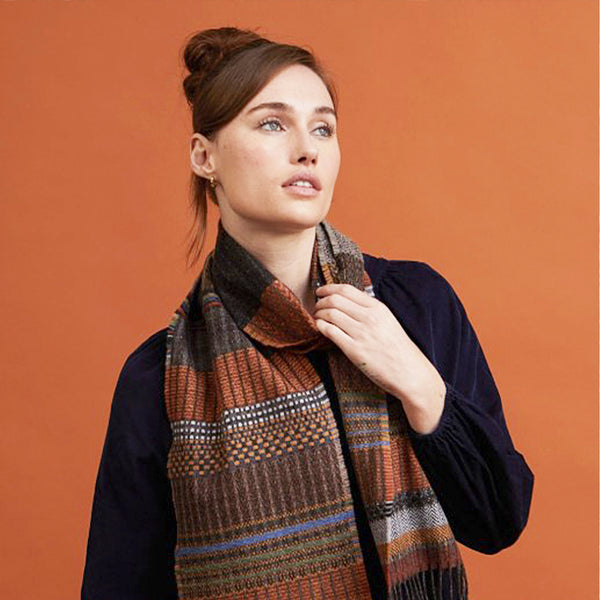 Wool scarf - rust