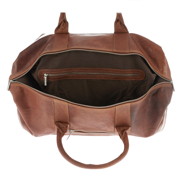 Weekend bag made of buffalo leather